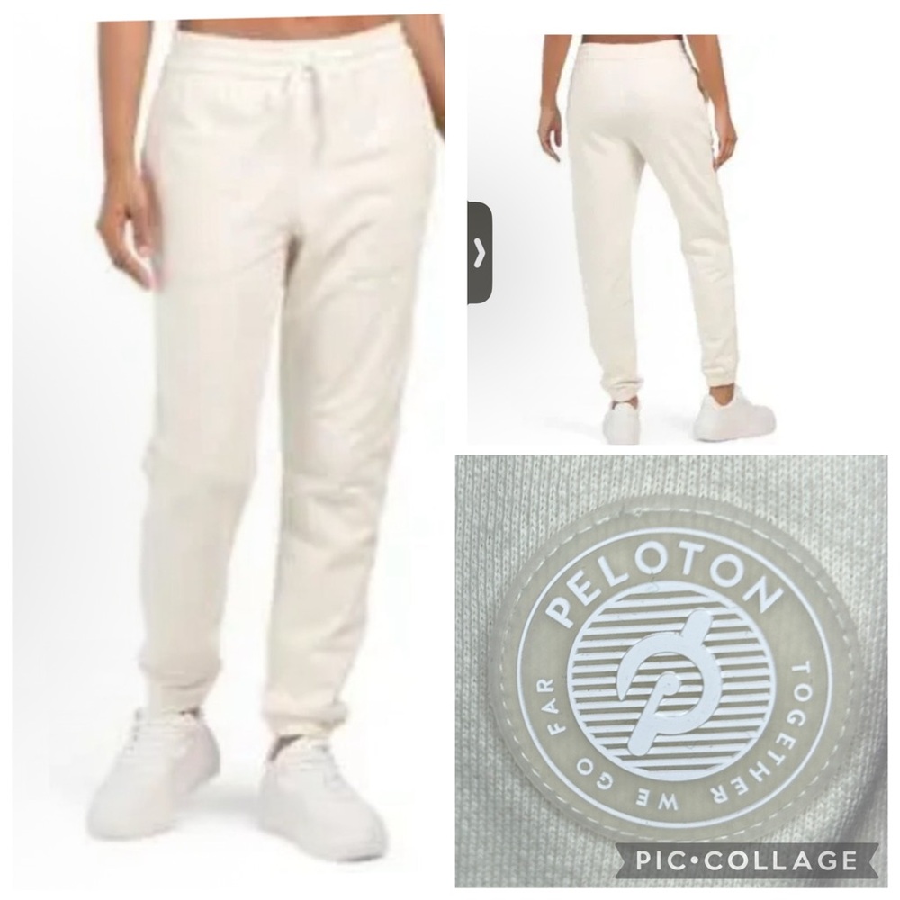 Peleton TWGF cream joggers sweatpants size large
